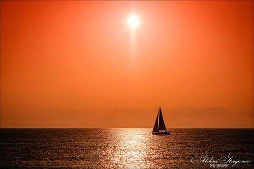 Рассвет на море, Испания, Торревьеха