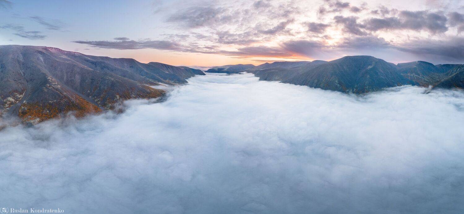 хибины, осень, кольский полуостров, горы, кольский, облака, полигональные озера, туман, Кондратенко Руслан