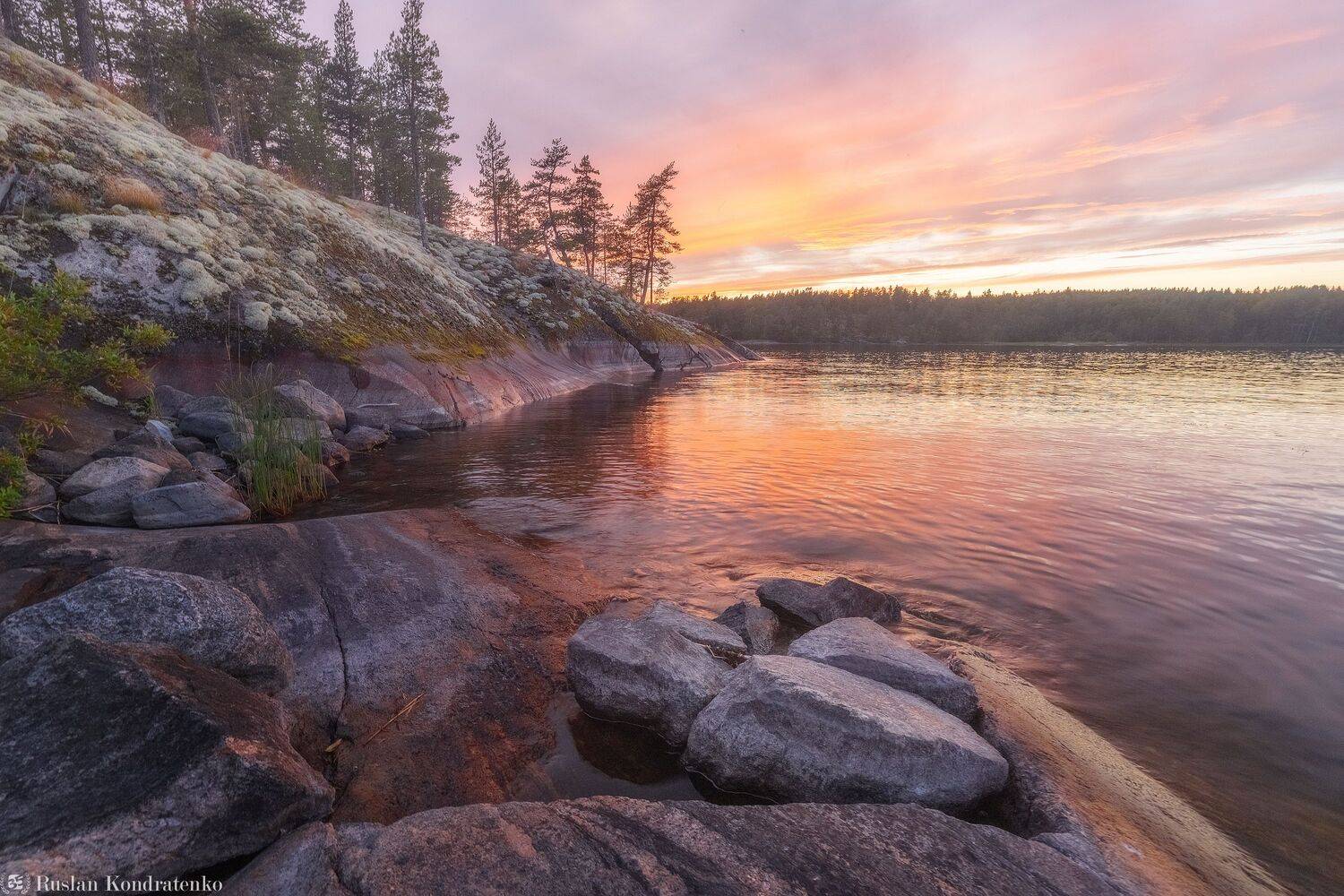 ладожские шхеры, закат, ладога, ладожское озеро, Кондратенко Руслан
