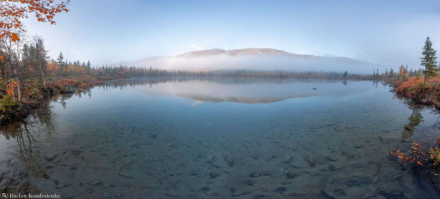 кольский полуостров, хибины, туман, полигональные озера, Кондратенко Руслан