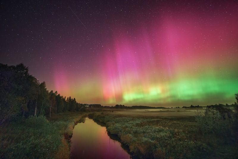 северноесияние, северное_сияние, ночь Ожидая Аврору фото превью