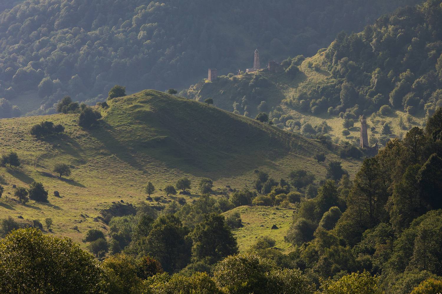 ингушетия, кавказ, башни, рассвет, утро, Романова Екатерина