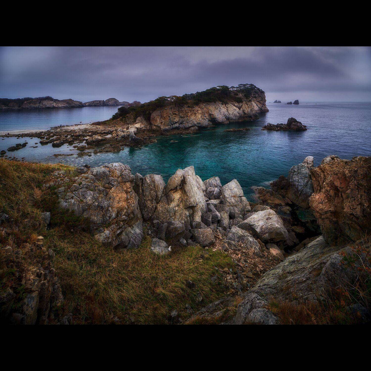 бухта, приморье, россия, приморский край, море, японское море, закат, кекур, природа, пейзаж, Ivan A. Godovikov