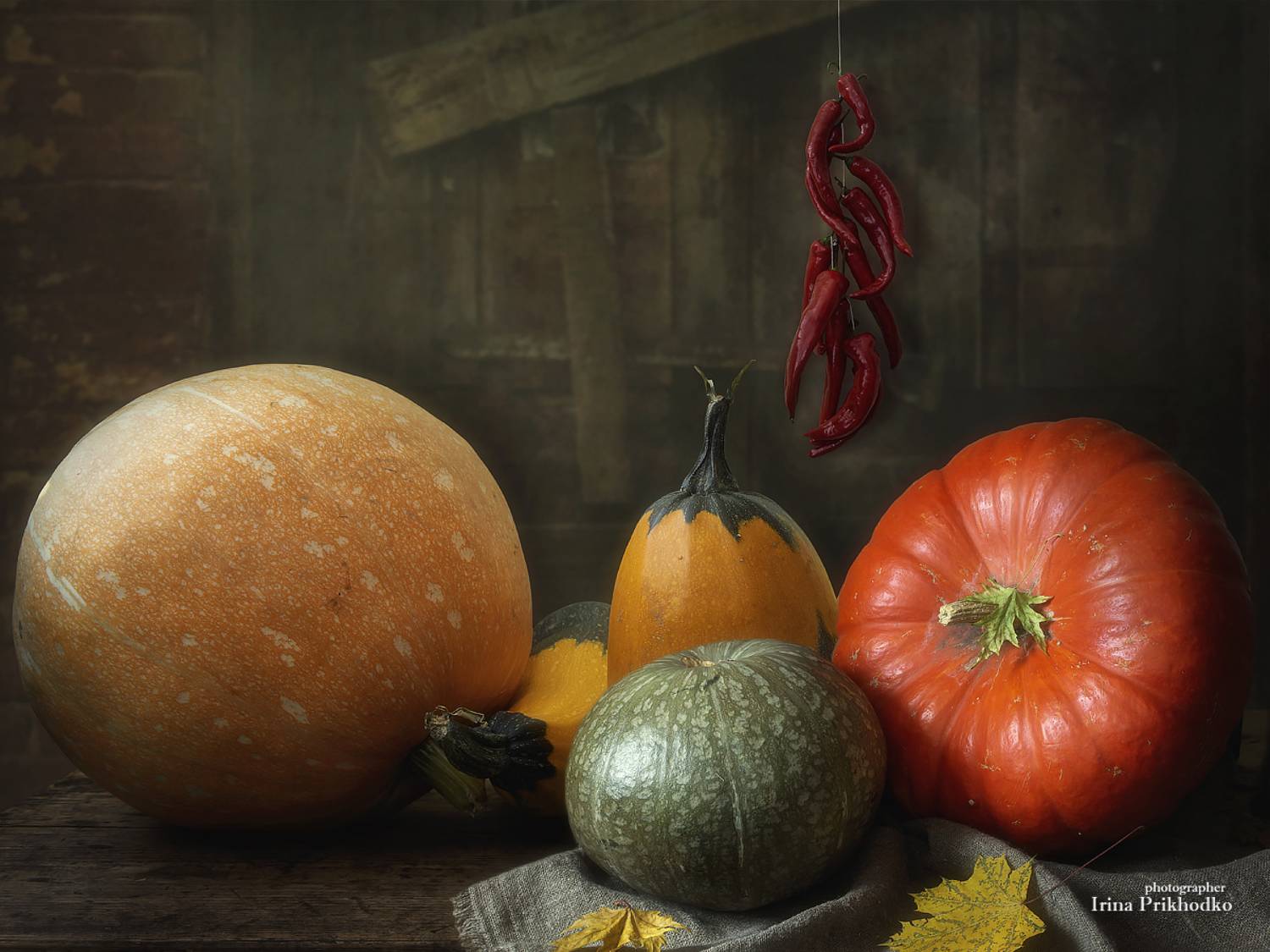 натюрморт, тыквы, перец, овощи, Приходько Ирина