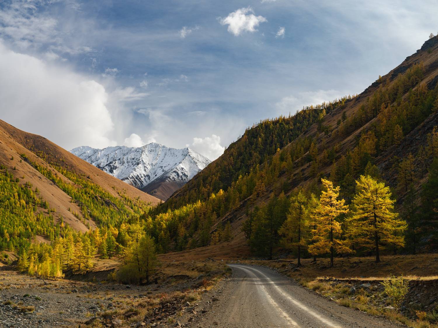 тыва, tuva, сентябрь, золотая осень, горы, Леонтьев Константин