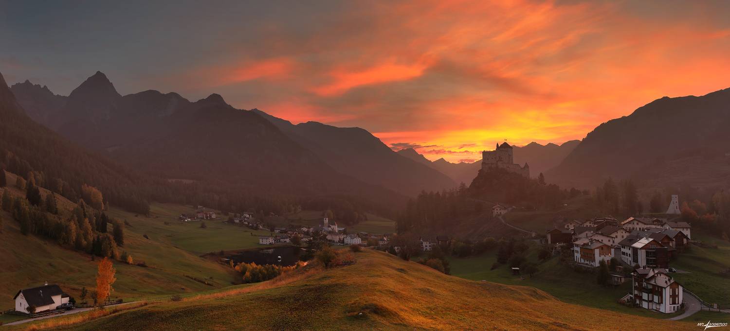 swiss,швейцария,осень,tarasp, Матвеев Николай