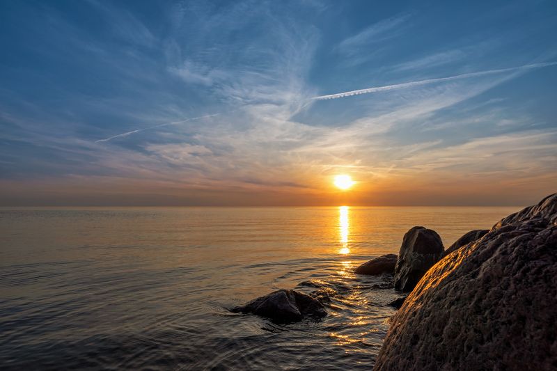 Вечер на озере фото превью