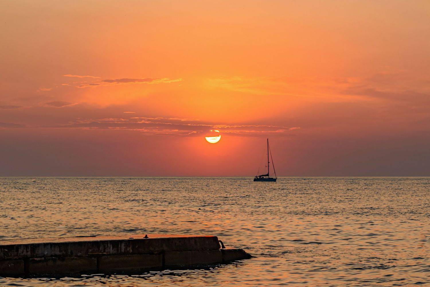 лето, море, закат, севастополь,  GeorgyPrimoretz