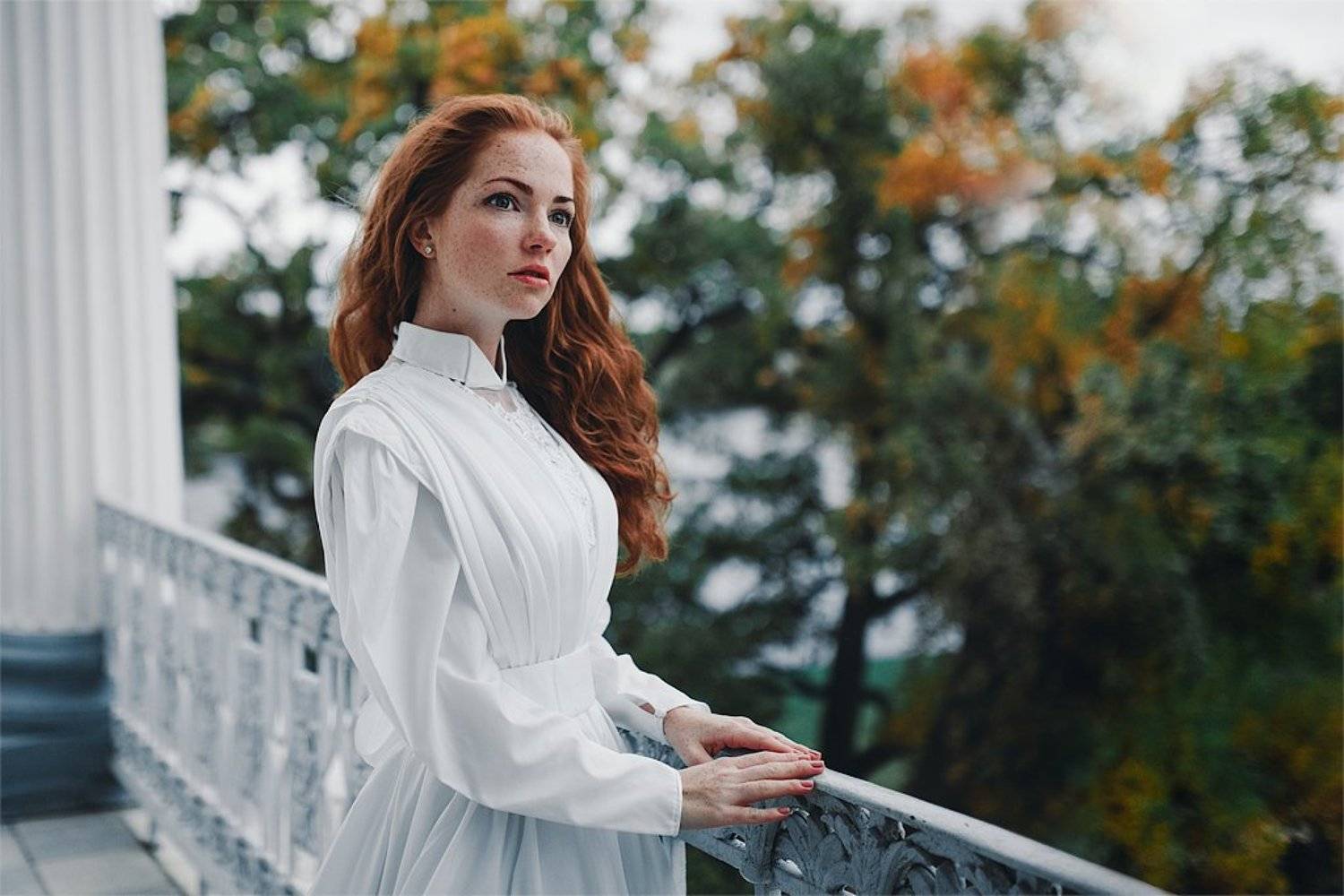 Оксана. Царское Село.. Автор: Иван Проскурин портрет, цвет, винтаж, Иван Проскурин