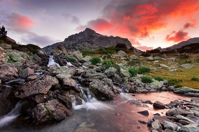 Закат в горах Пирин фото превью