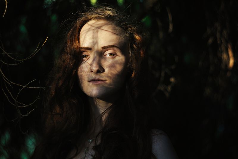 портрет, девушка, тени, природа, portrait, girl, shadows, beauty Анастасия фото превью