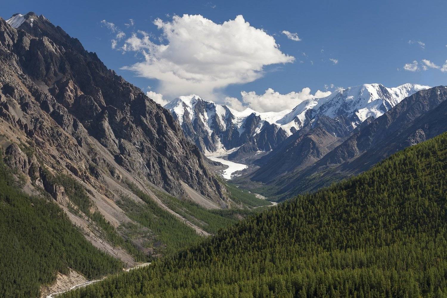 Алтай, Маашей, горы, лето, небо, Дмитрий Кривопалов