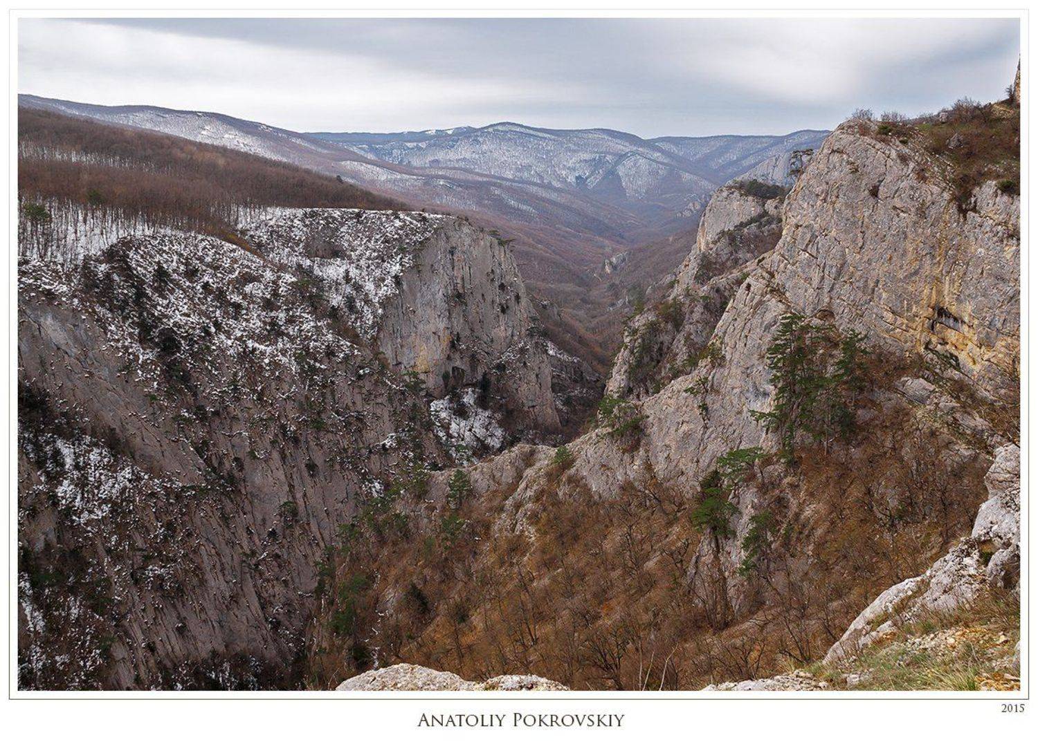 Апрель, Большой каньон, Весна, Горы, Крым, Скалы, Анатолий Покровский