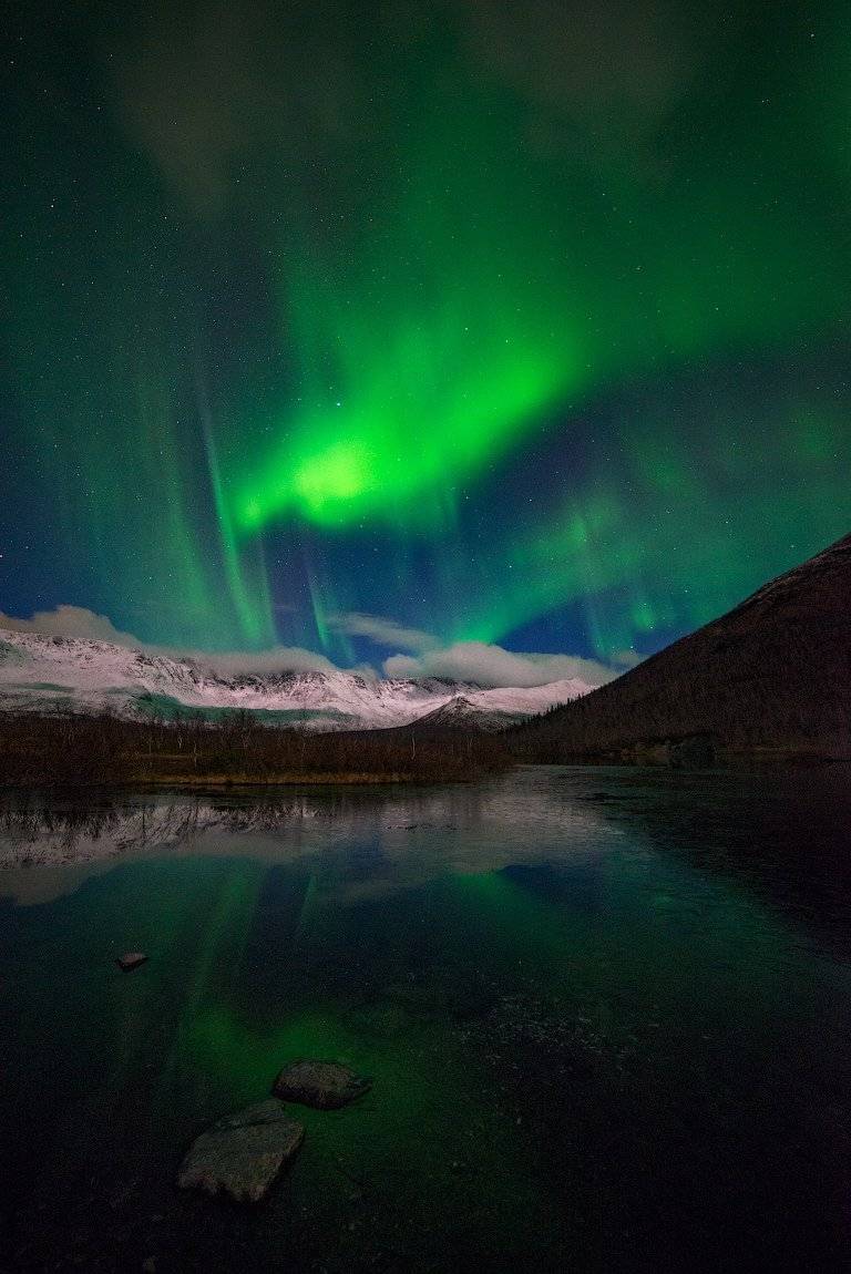 Aurora borealis, Кольский, Малый вудъявр, Север, Северное сияние, Хибины, Роман Горячий