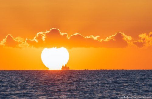 Албания. Закат на Адриатике.