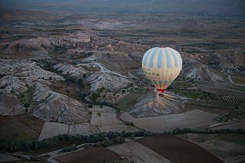 Flying over Cappadocia, Turkey