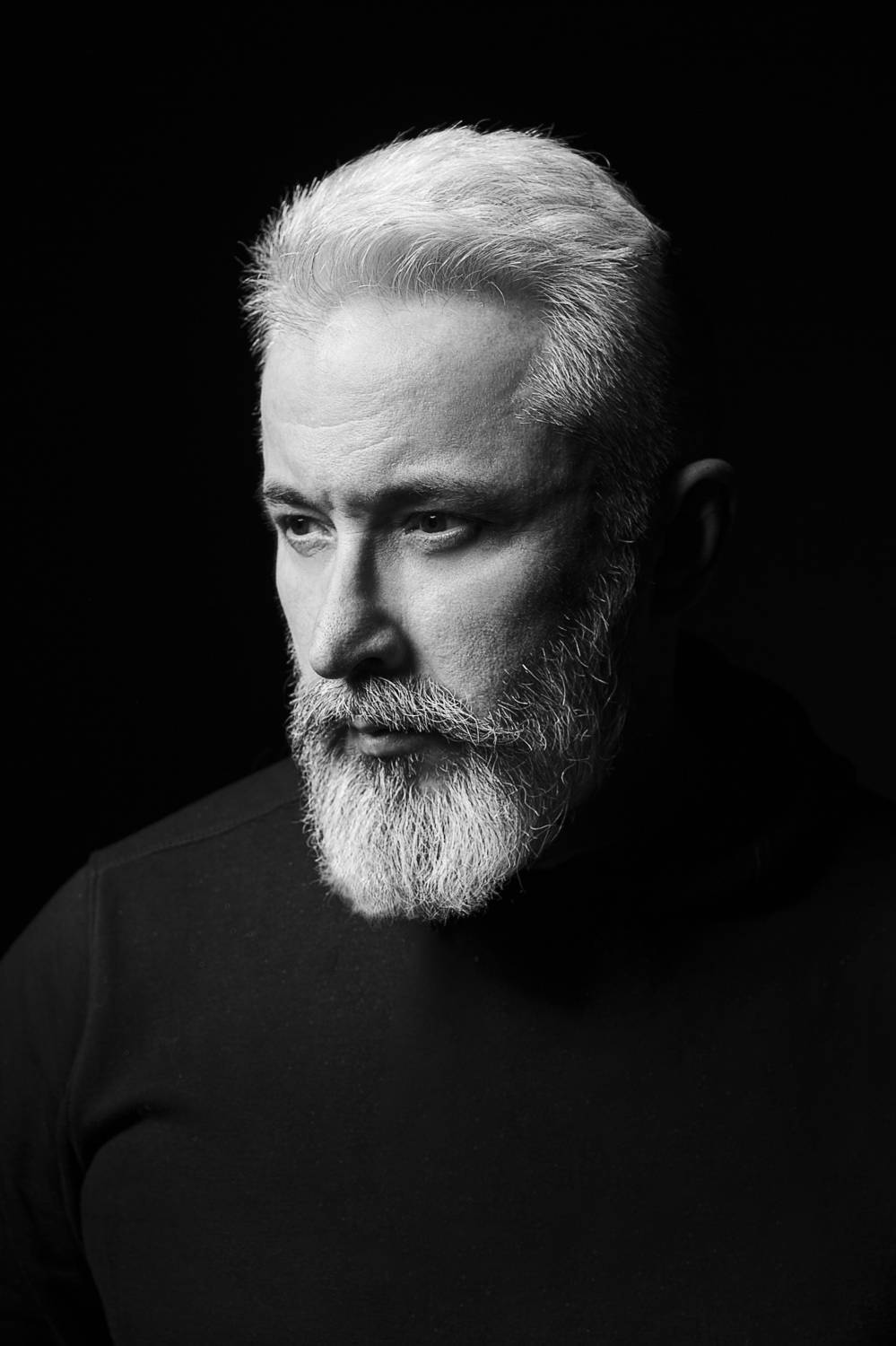 чёрно-белое фото, портрет, мужской портрет, Вероника