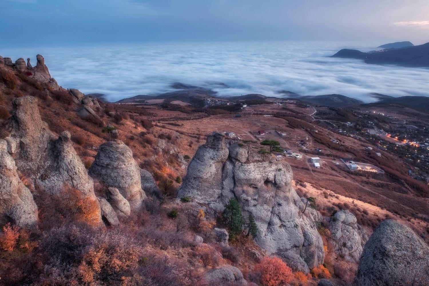 крым, демерджи, алушта, пейзаж, закат, осень, crimea ,landscape, Дмитренко Екатерина