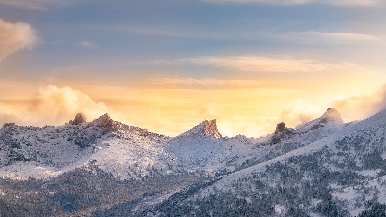 Сибирь, Ергаки, зима, горы, Siberia, Ergaki, winter, mountains,, Василеня Роман