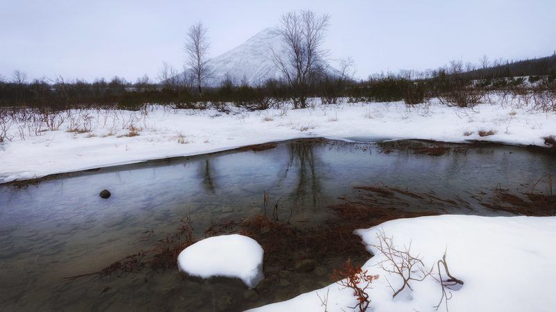 В горах первый снег  фото превью