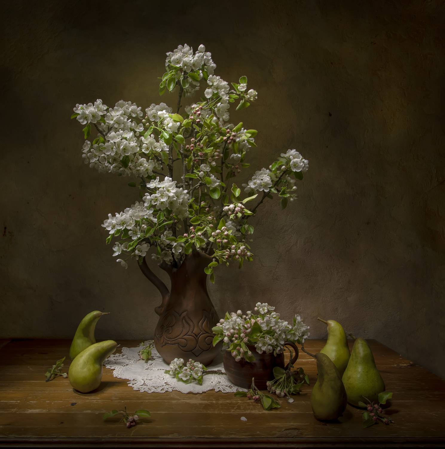 натюрморт, груша цветет, груши, Татьяна Феденкова