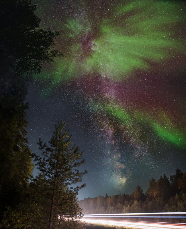 Aurora & milkyway фото превью