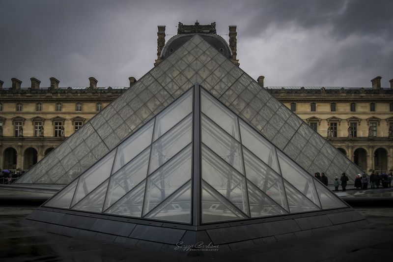#paris #louvre #france #pyramid Louvre, Paris, France фото превью