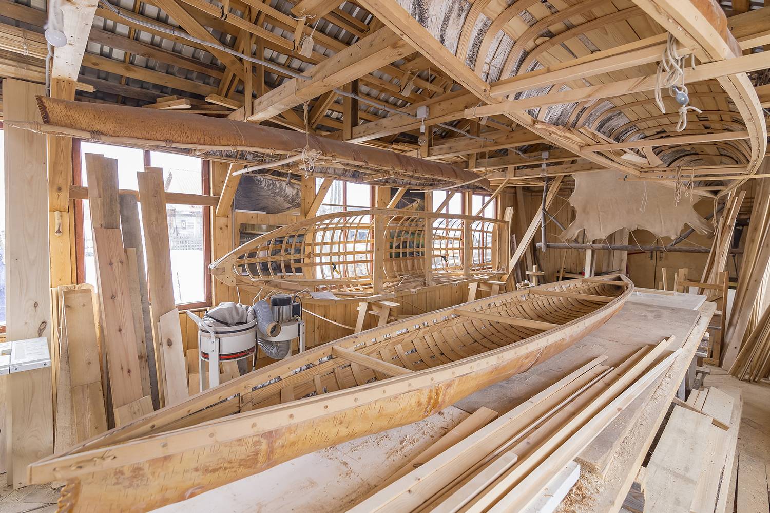 лодки, береста, кожа, мастерская,, Анкудинов Леонид