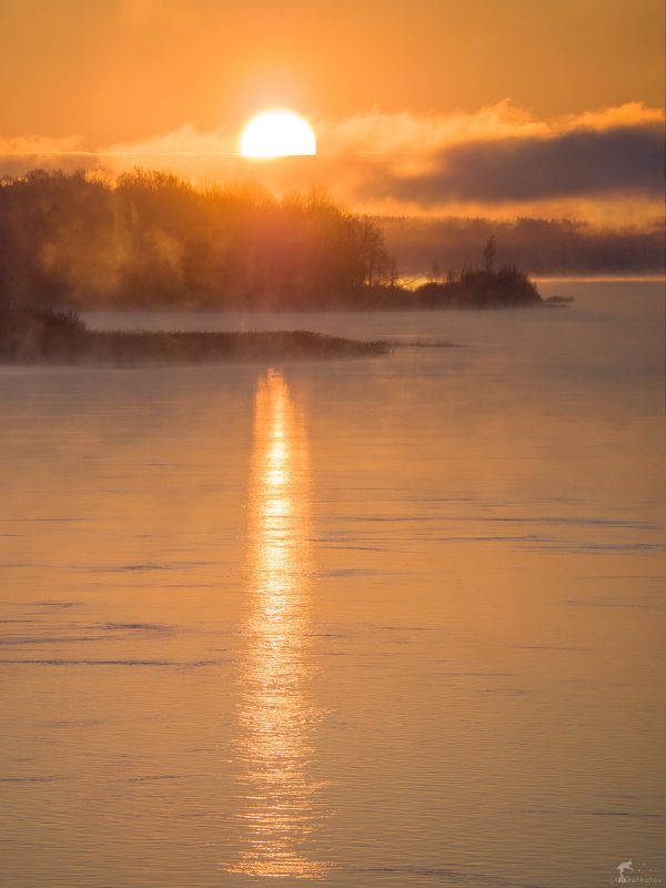 Морозное утро на Вуоксе. Рассвет фото превью