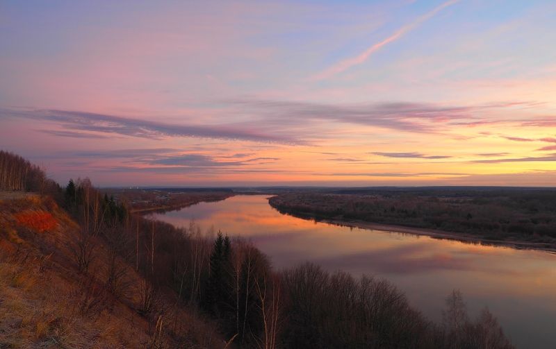 Розовый рассвет фото превью