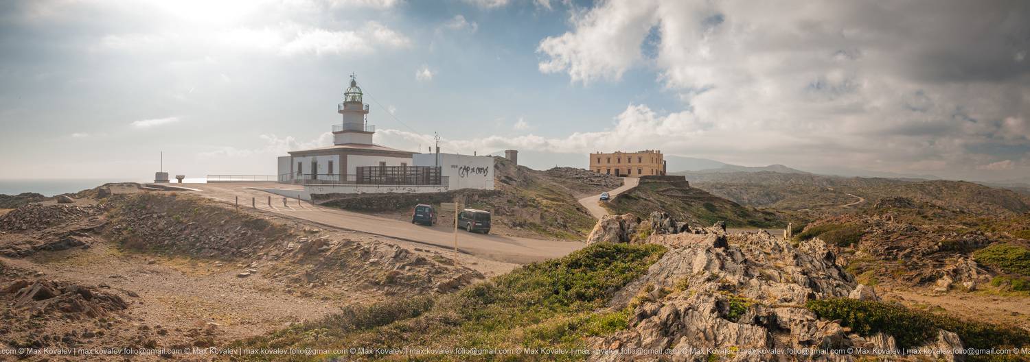 Catalonia, Catalunya, Catalu&ntilde;a, Creus cape, Europe, Spain, architecture, beacon, lighthouse, panorama, Европа, Испания, Каталония, Креус мыс, архитектура, маяк, панорама, Максим Ковалёв