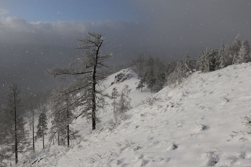 пейзаж, горы, урал, снег, пурга Белый плен фото превью