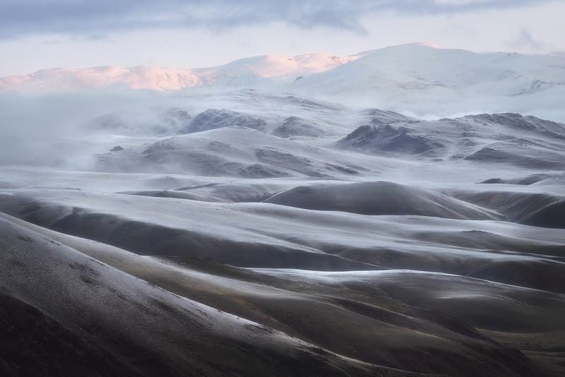 алтай, горный алтай, кокоря, осень, зима, рассвет Шоколад и зефир... фото превью