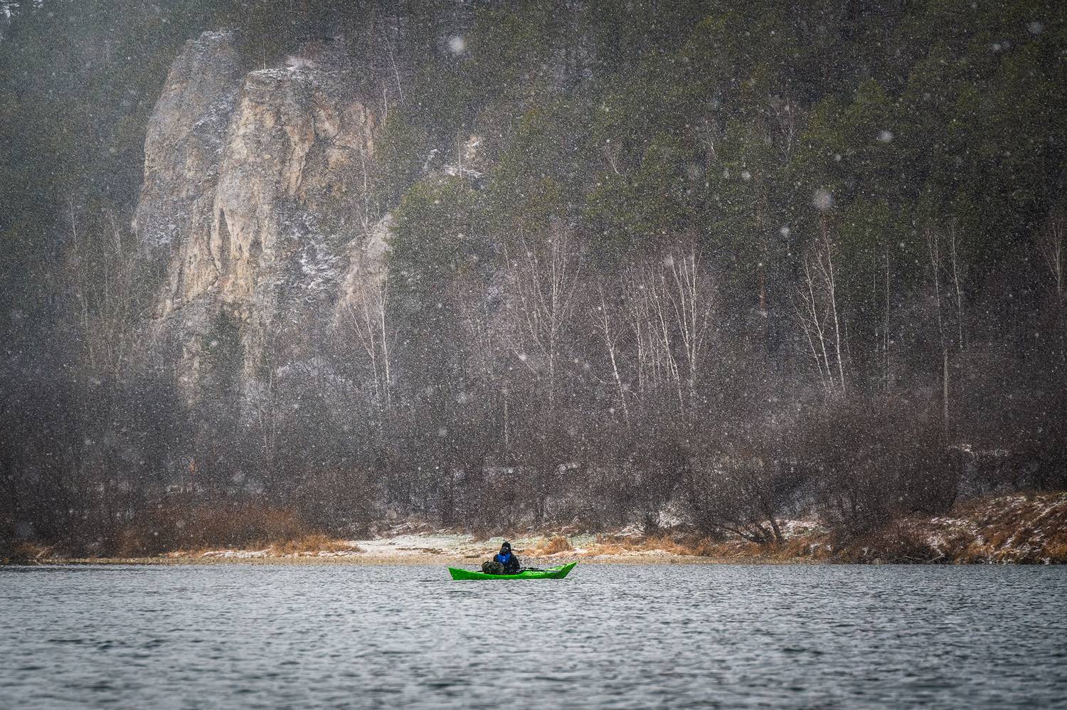 пермский край, пейзаж, красота природы, природа, дикая природа, сылва, река, лес, осень, зима, снег, снегопад, каяк, каякинг, доступный урал, урал, Кузнецов Кирилл