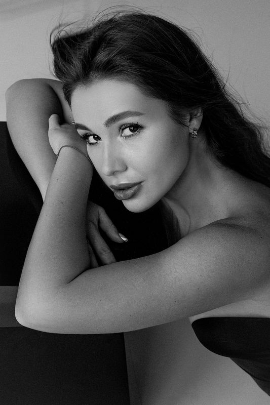 девушка,женский портрет, портрет, чб Алина фото превью