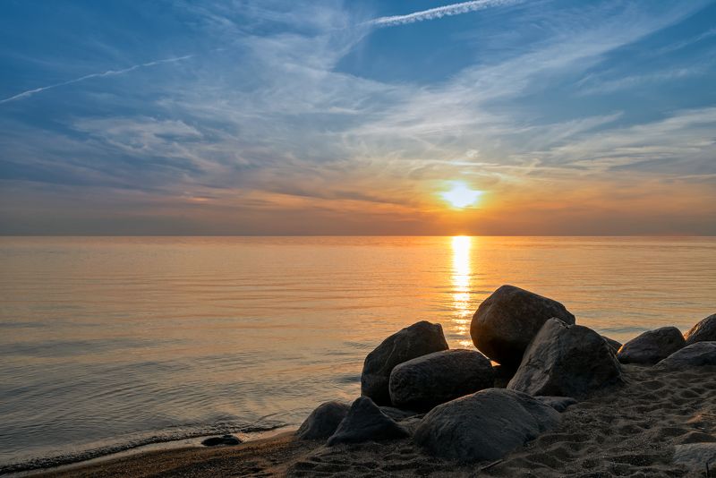 Вечер на озере фото превью
