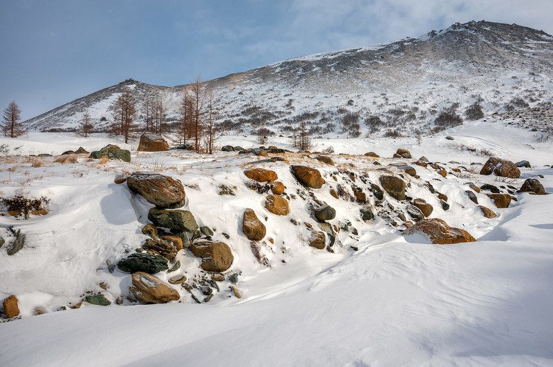 ямал, пейзаж, снег, сугробы, зима, природа, камни Нефритовая долина фото превью