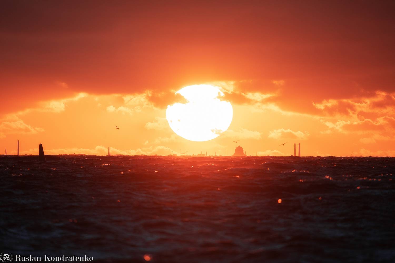 закат, прострел, кронштадт, финский залив, морской собор, никольский морской собор, Кондратенко Руслан