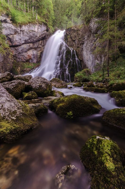 alps, austria, горы, alpen, mountains, landscape, водопад, австрия, waterfall Водопад Голингер (Gollinger wasserfall) фото превью