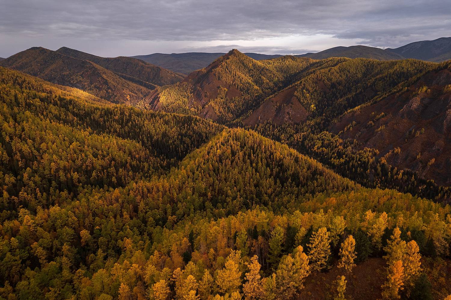 тува, тыва, черского, сибирь, хребет, пейзаж, красиво, осень, горы, Александр Нерозя