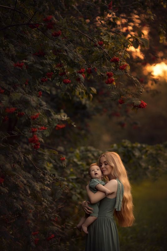 Материнство, дети, мама  Мамина нежность фото превью