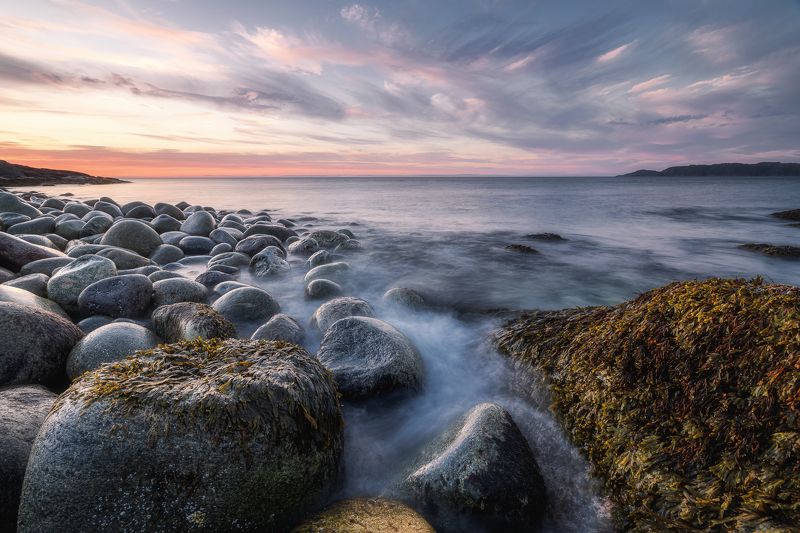 закат море териберка баренцево кольский природа пейзаж sunset sea teriberka barents kola peninsula nature landscape Закат на Беренцевом море фото превью