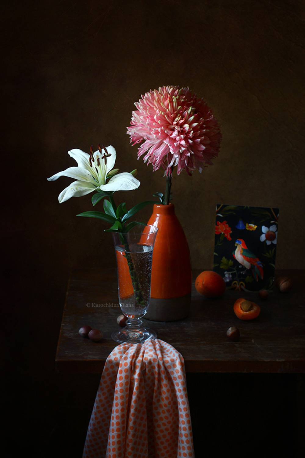 натюрморт, цветы, открытка, Курочкина Диана