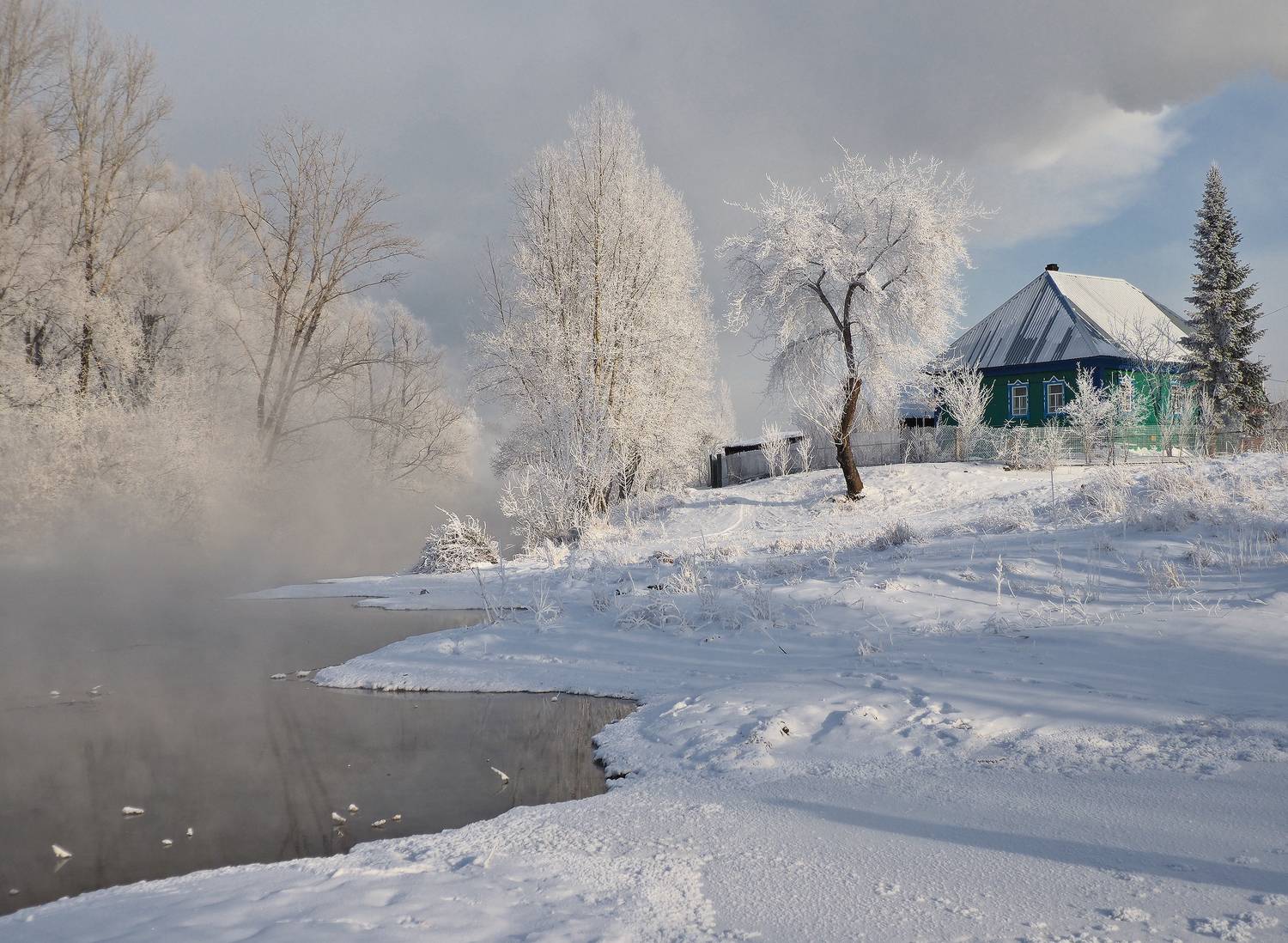 сибирь, кузбасс, томь, мыски, снег, зима, мороз, Галина Хвостенко