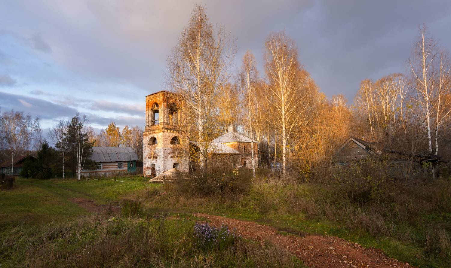 осень церковь село, Колесов Андрей