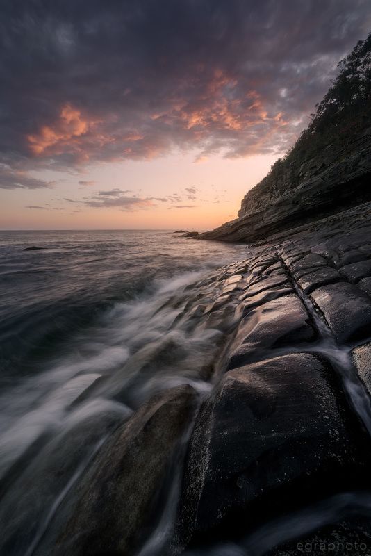 russia, primorye, primorsky krai, far east, россия, приморский край, приморье, дальний восток Вид на закат с хребта выныривающего дракона фото превью