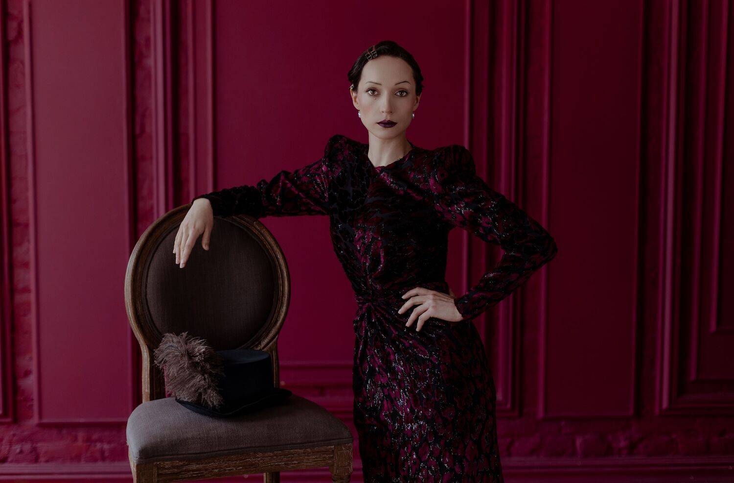 женский портрет, стилизованная съемка, Яна Мазулева