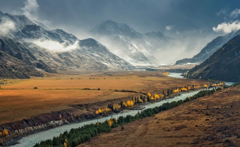Приближение снежной бури фото превью
