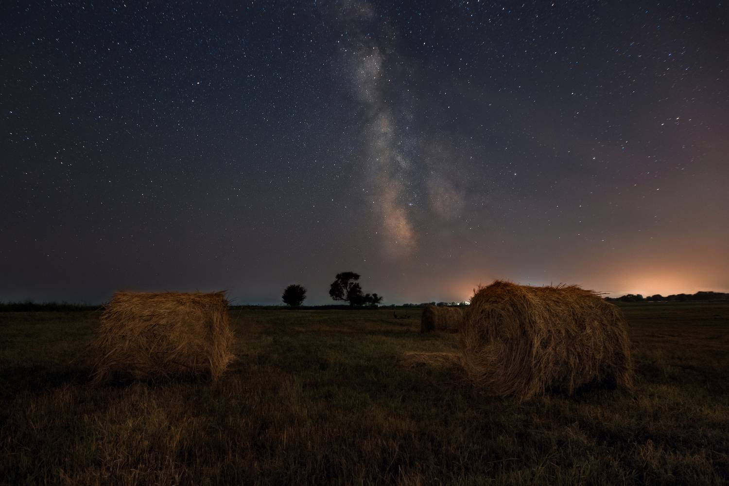 ночь, млечный путь, звезды, поле, астрофото, ночной пейзаж, Рябинин Влад