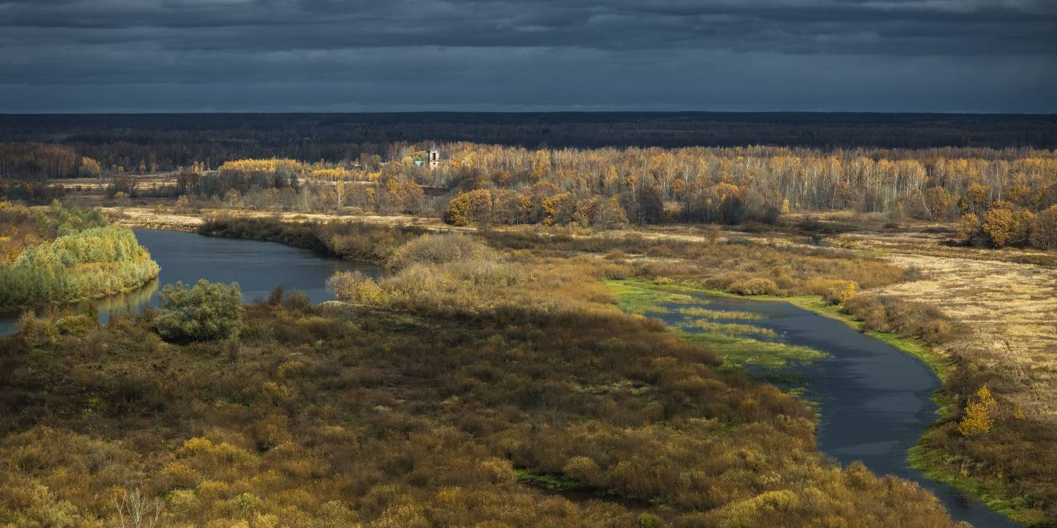 вязники венец октябрь река осень, Дмитрий Алексеев